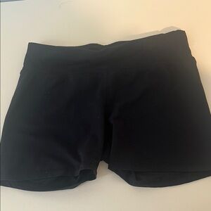 All in Motion Black Athletic Shorts Elastic Waistband